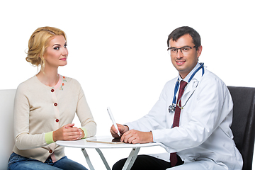 Image showing woman at doctor appointment