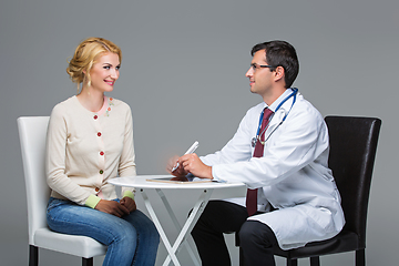 Image showing woman at doctor appointment