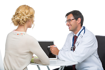 Image showing woman at doctor appointment