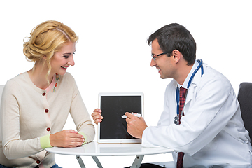 Image showing woman at doctor appointment