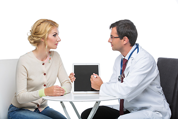 Image showing woman at doctor appointment