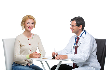 Image showing woman at doctor appointment