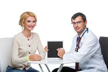 Image showing woman at doctor appointment