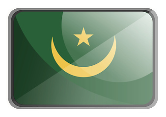 Image showing Vector illustration of Mauritania flag on white background.