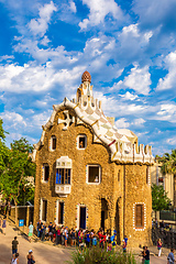 Image showing Park Guell in Barcelona, Spain