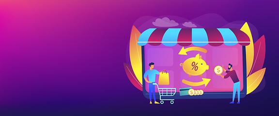 Image showing Cashback service concept banner header