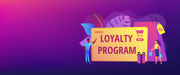 Image showing Loyalty program concept banner header