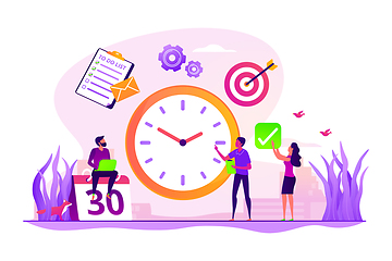 Image showing Time management concept vector illustration