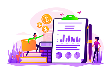 Image showing Income statement concept vector illustration