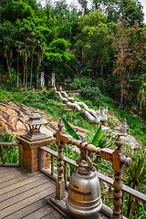 Image showing Wat Palad temple buildings, Chiang Mai, Thailand