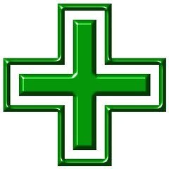 Image showing 3D Pharmacy Cross