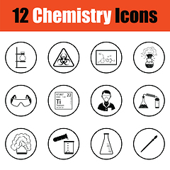 Image showing Chemistry icon set