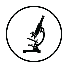 Image showing Icon of chemistry microscope