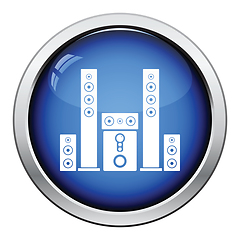 Image showing Audio system speakers icon