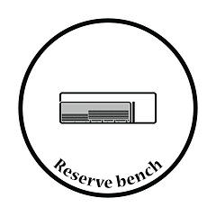 Image showing Baseball reserve bench icon