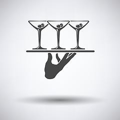 Image showing Waiter hand icon