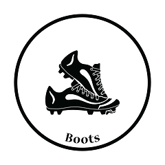 Image showing Baseball boot icon