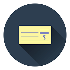 Image showing Bank check icon