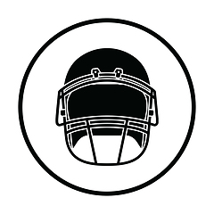 Image showing American football helmet icon