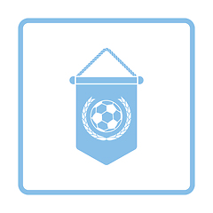 Image showing Football pennant icon