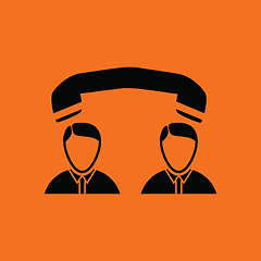 Image showing Telephone conversation icon