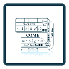 Image showing Craps table icon