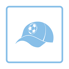 Image showing Football fans cap icon