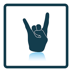 Image showing Rock hand icon