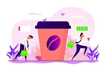 Image showing Coffee break concept vector illustration