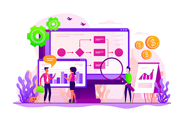 Image showing Business process automation concept vector illustration