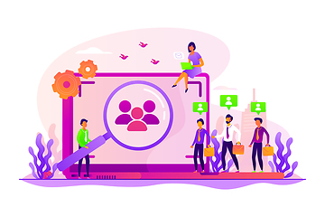 Image showing Target audience concept vector illustration