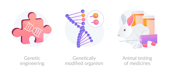 Image showing Genetic engineering vector concept metaphors.