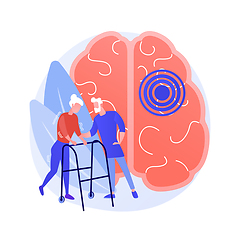 Image showing Parkinson disease abstract concept vector illustration.