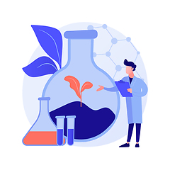 Image showing Soil chemistry abstract concept vector illustration.