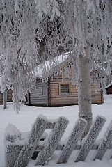 Image showing Old log cabin