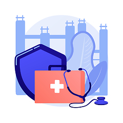 Image showing Occupational health abstract concept vector illustration.