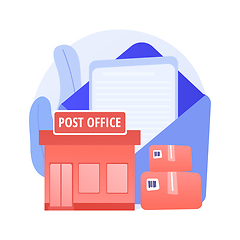 Image showing Post office abstract concept vector illustration.
