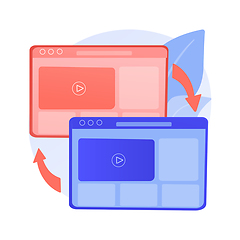 Image showing Cross-browser compatibility abstract concept vector illustration.