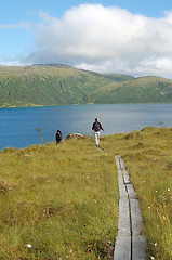 Image showing Women hikers
