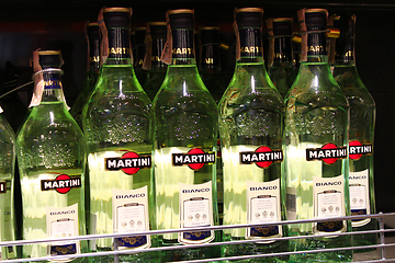 Image showing bottles of martini in the store