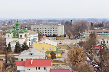 Image showing view from the bird's eye view of Kozelets town