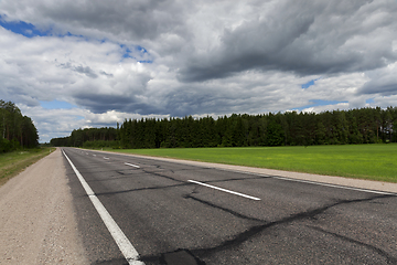 Image showing rural road in asphalt