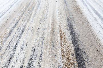 Image showing Road under the snow