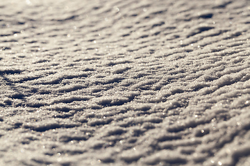 Image showing Photo snow, close-up