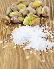 Image showing Fresh salted pistachios