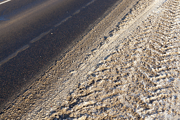 Image showing Traces on the snow