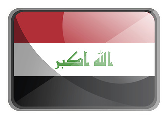 Image showing Vector illustration of Iraq flag on white background.