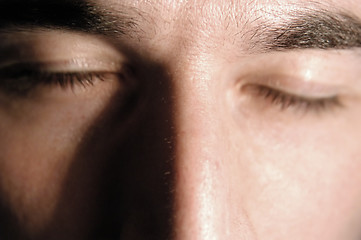 Image showing Eyes closed