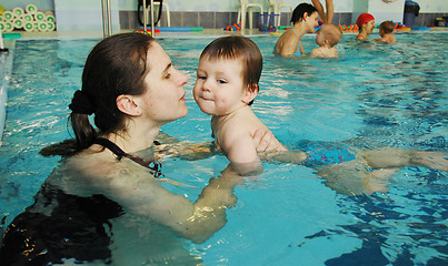 Image showing Little boy with mum