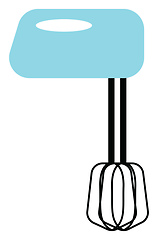 Image showing A handheld mixer vector or color illustration